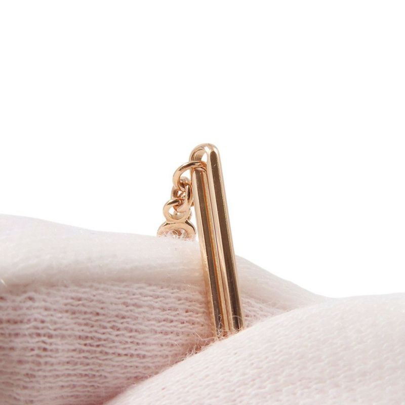 エルメス ネックレス エクスリブリスTPM ダイヤモンド 1P 0.04ct K18PGピンクゴールド HERMES Ex-Libris ペンダント