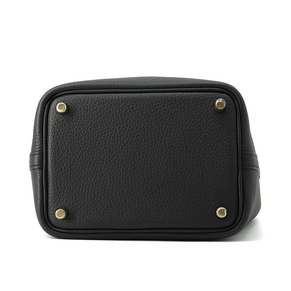 エルメス ハンドバッグ ピコタンロックPM ブラック/ゴールド金具 トリヨンクレマンス K刻印 黒