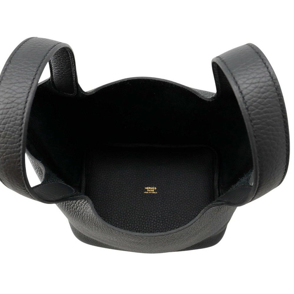 エルメス ハンドバッグ ピコタンロックPM ブラック/ゴールド金具 トリヨンクレマンス K刻印 黒