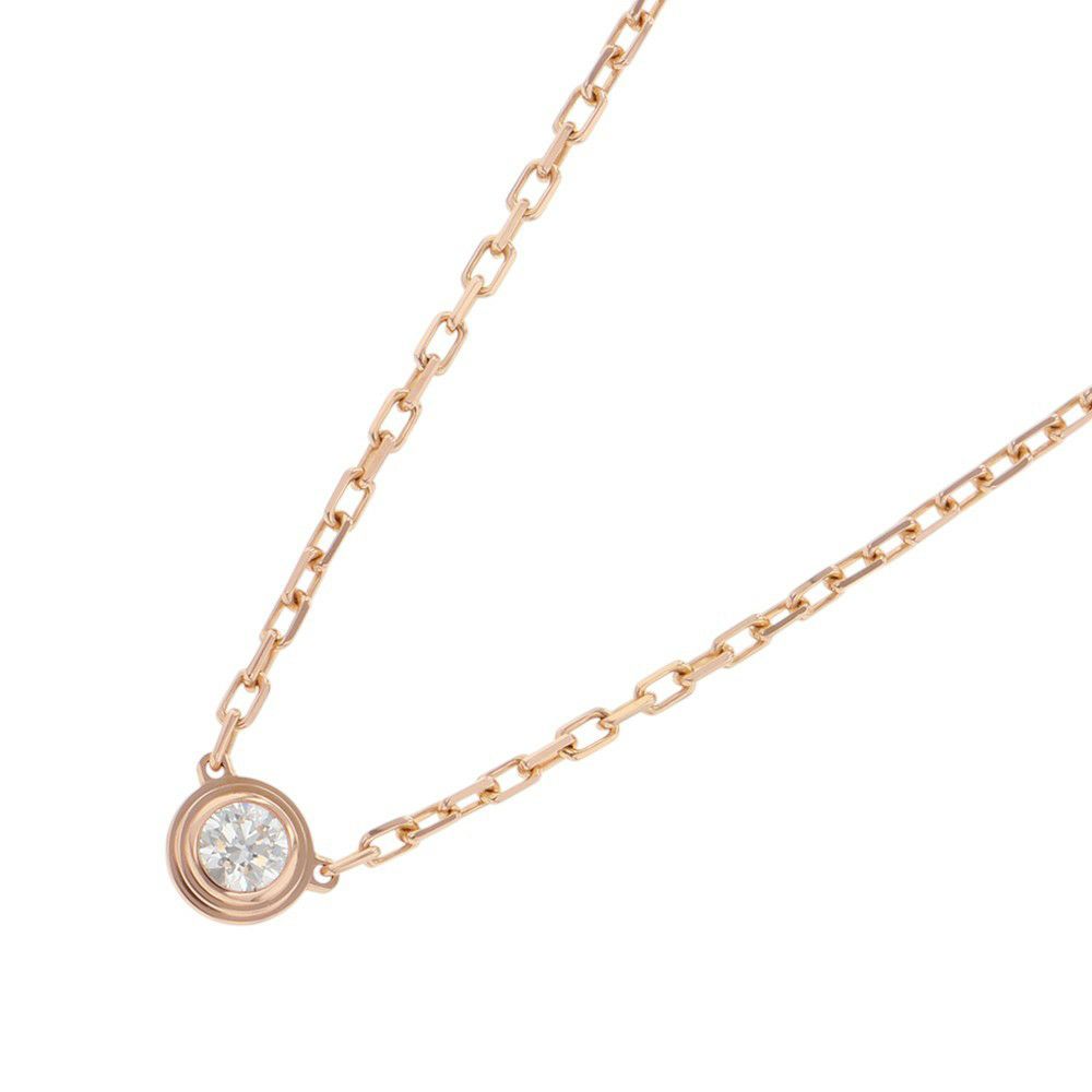 カルティエ ネックレス ダムール SM スモールモデル ダイヤモンド 1P 計0.09ct K18PGピンクゴールド B7215700 Cartier