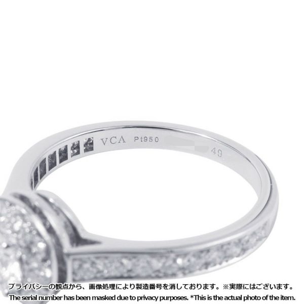 ヴァンクリーフ&アーペル リング イコーヌ ダイヤモンド 中石0.31ct Pt950プラチナ サイズ49 VCARG33100 GIA鑑定書付き 指輪
