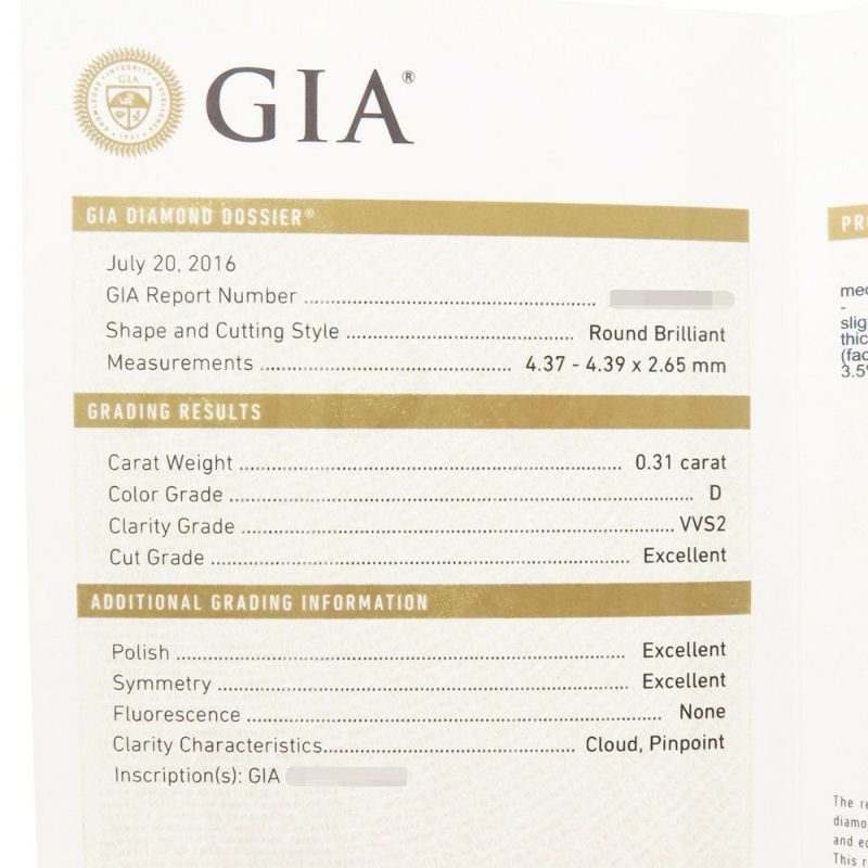 ヴァンクリーフ&アーペル リング イコーヌ ダイヤモンド 中石0.31ct Pt950プラチナ サイズ49 VCARG33100 GIA鑑定書付き 指輪