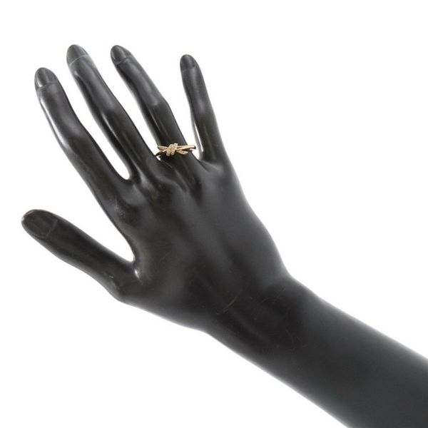 ティファニー リング ノット リング ダイヤモンド 計0.05ct K18PGピンクゴールド サイズ約12号 69526411 Tiffany&Co. 指輪