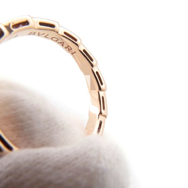 ブルガリ リング セルペンティ ヴァイパー リング ダイヤモンド 計0.24ct K18PGピンクゴールド サイズ54 353271 BVLGARI 指輪