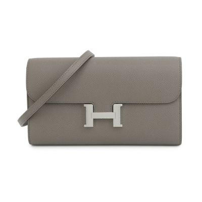 エルメス 長財布 コンスタンス トゥーゴー ロング ブラック/シルバー