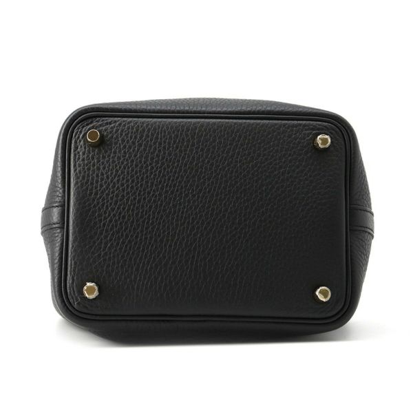 エルメス ハンドバッグ ピコタンロックPM ブラック/ゴールド金具 トリヨンクレマンス W刻印 黒