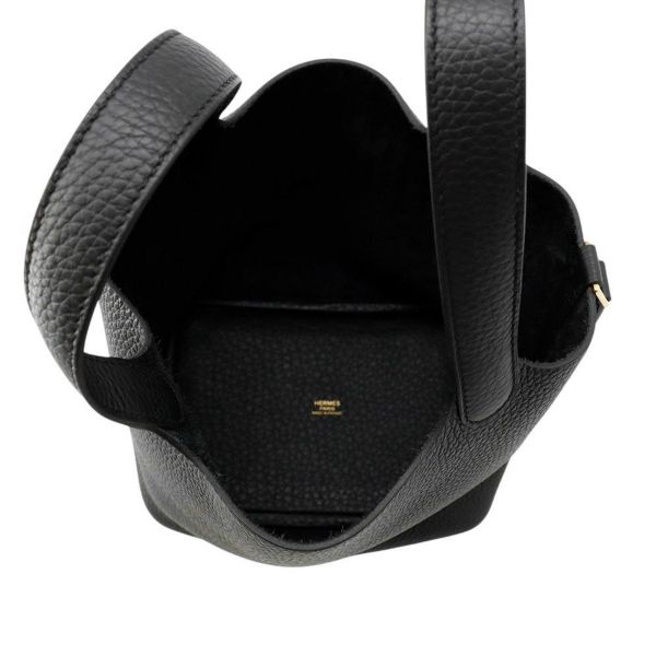 エルメス ハンドバッグ ピコタンロックPM ブラック/ゴールド金具 トリヨンクレマンス W刻印 黒
