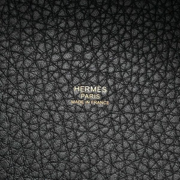 エルメス ハンドバッグ ピコタンロックPM ブラック/ゴールド金具 トリヨンクレマンス W刻印 黒