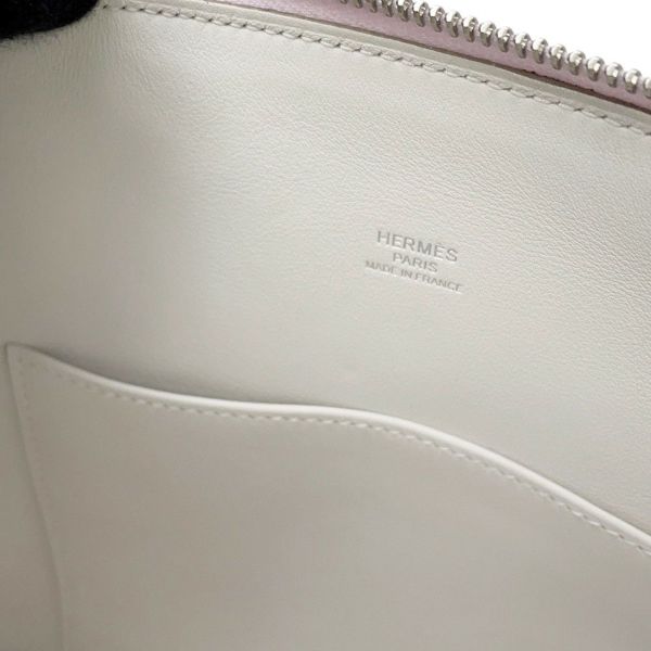 エルメス ボリード1923 25 ヴェルソ モーブペール/グリスペール/シルバー金具 エプソン B刻印 2wayショルダー