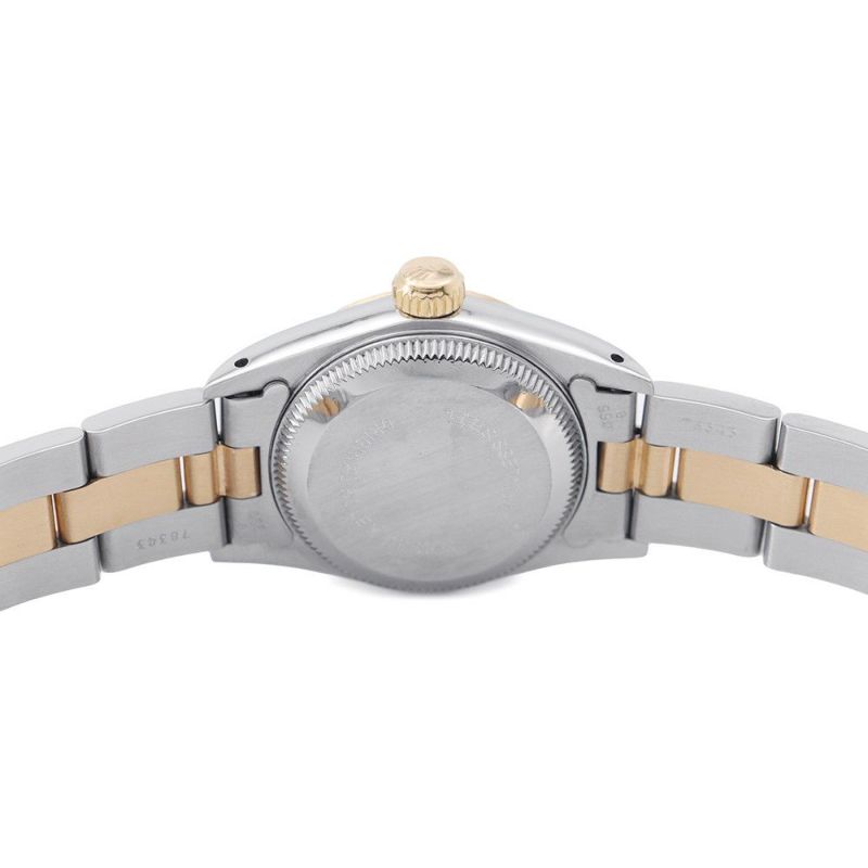 ロレックス オイスターパーペチュアル E番 SS/K18YG ROLEX 腕時計 ホワイト文字盤 ローマン