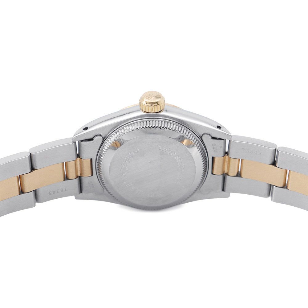 ロレックス オイスターパーペチュアル E番 SS/K18YG ROLEX 腕時計 ホワイト文字盤 ローマン