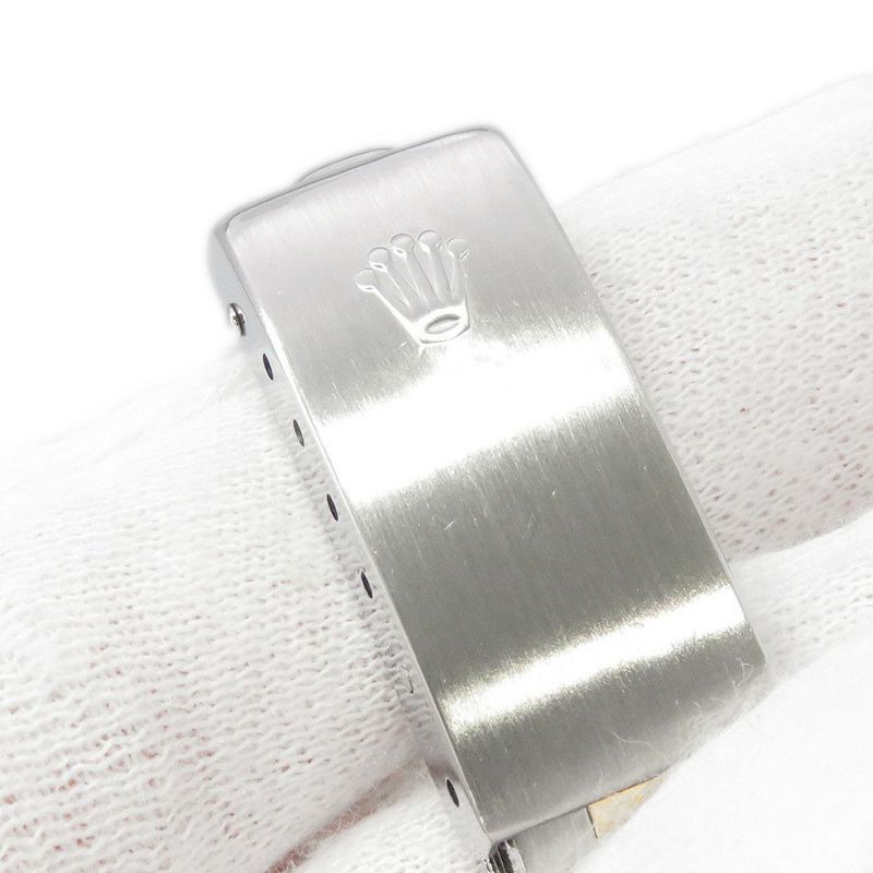 ロレックス オイスターパーペチュアル E番 SS/K18YG ROLEX 腕時計 ホワイト文字盤 ローマン