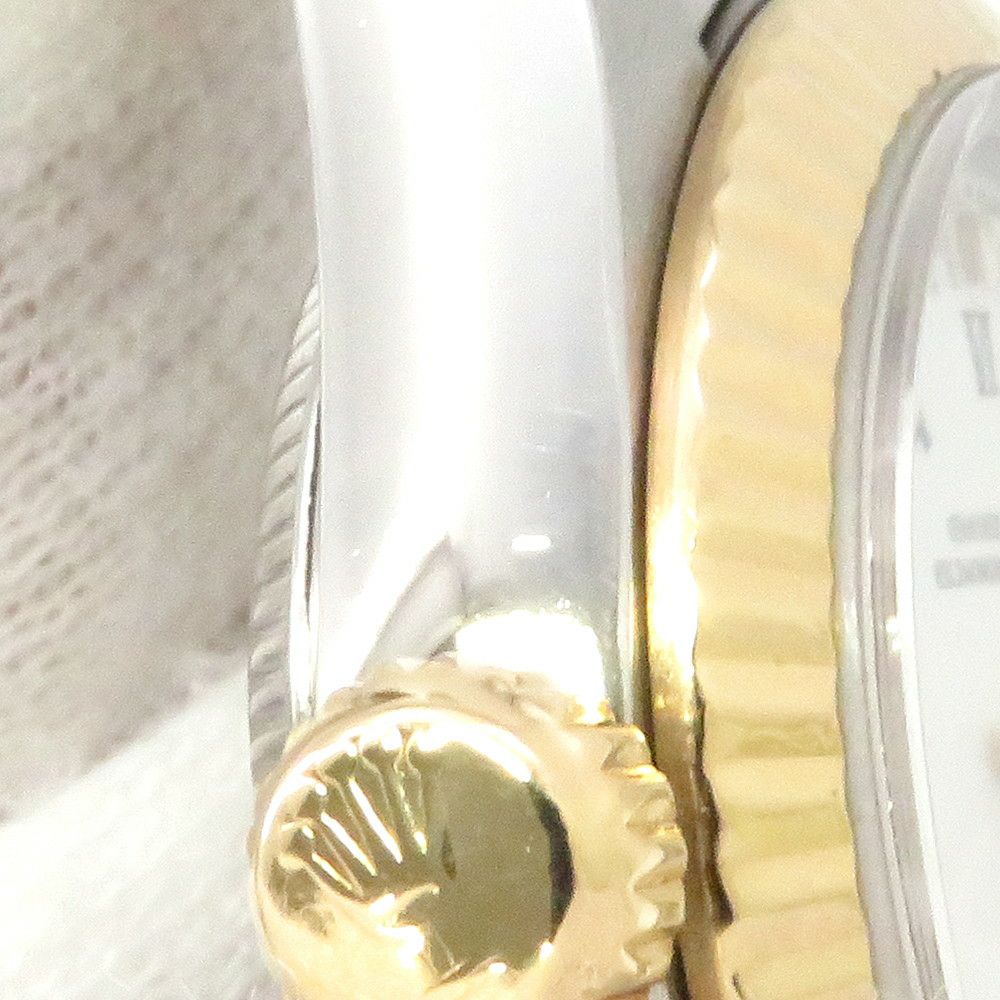 ロレックス オイスターパーペチュアル E番 SS/K18YG ROLEX 腕時計 ホワイト文字盤 ローマン