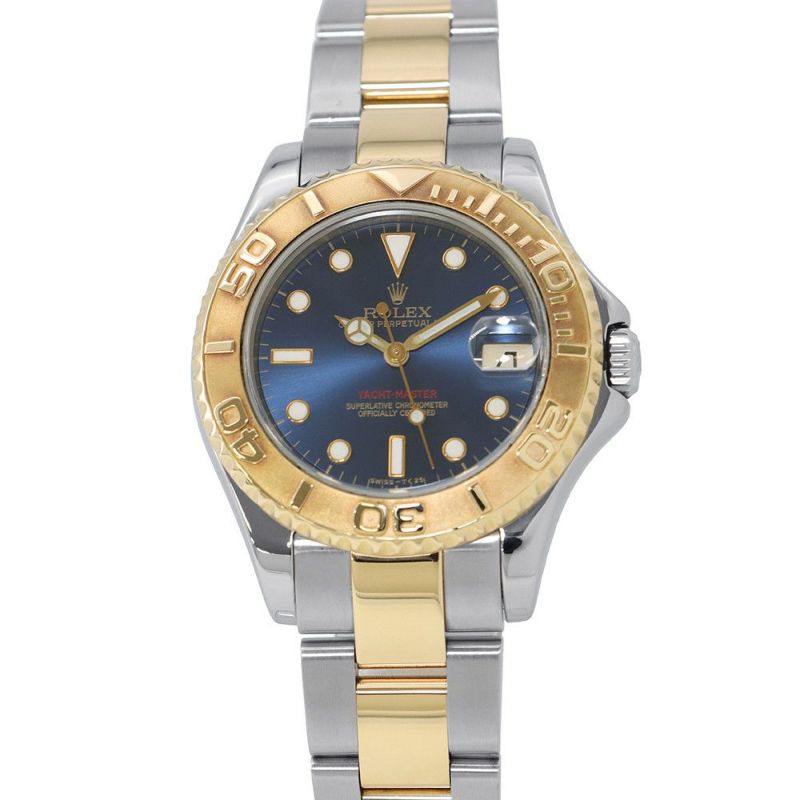 ロレックス ヨットマスター U番 SS/K18YG 68623 ROLEX 腕時計 ブルー文字盤