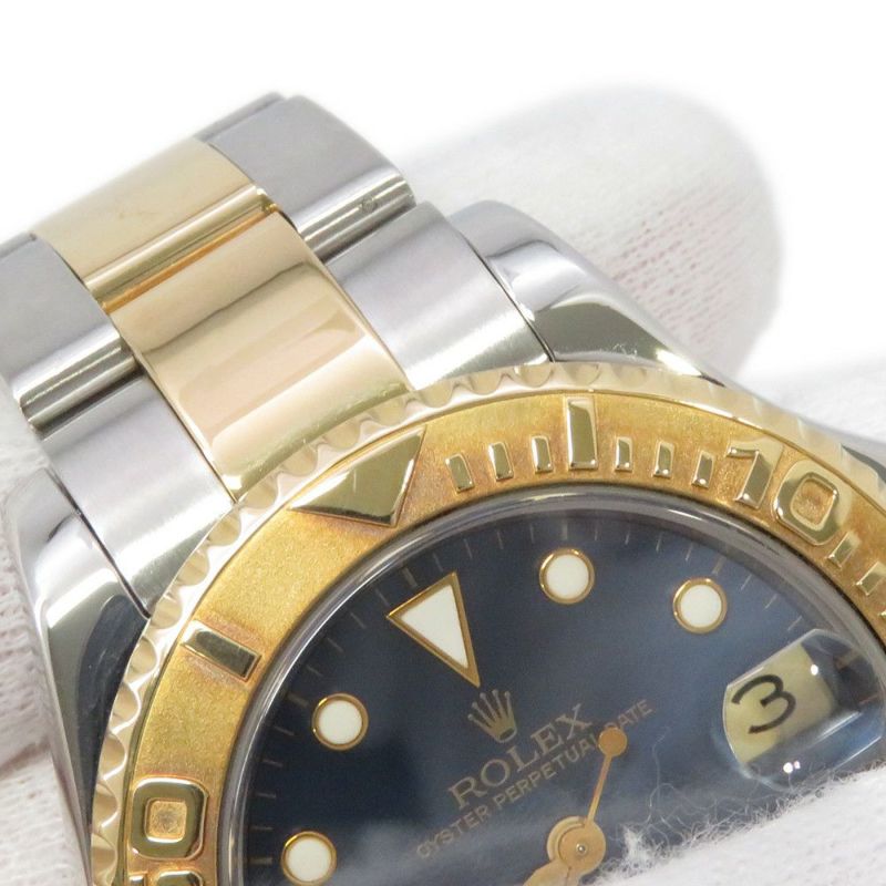 ロレックス ヨットマスター U番 SS/K18YG 68623 ROLEX 腕時計 ブルー文字盤