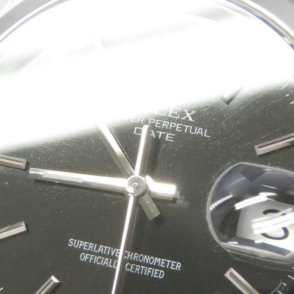 ロレックス オイスターパーペチュアル デイト F番 15200 ROLEX 腕時計 黒文字盤
