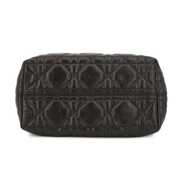 クリスチャン・ディオール ハンドバッグ トゥジュール マクロカナージュ スモール クリンクルドカーフレザー M2822SNIO 黒