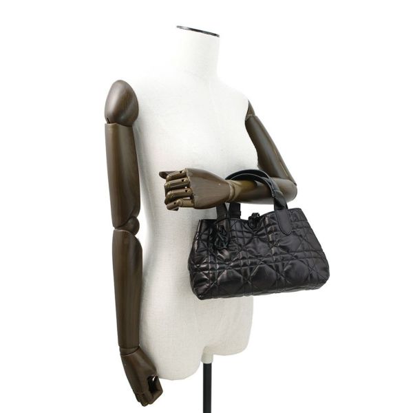 クリスチャン・ディオール ハンドバッグ トゥジュール マクロカナージュ スモール クリンクルドカーフレザー M2822SNIO 黒