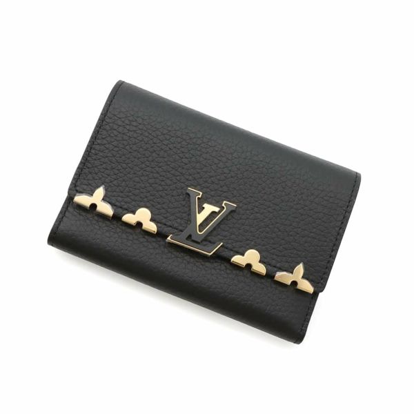 ルイヴィトン 長財布 トリヨンレザー ポルトフォイユ・カプシーヌ コンパクト M82764 LOUIS VUITTON ブラック 黒 |  中古・新品ブランド販売ギャラリーレア公式通販