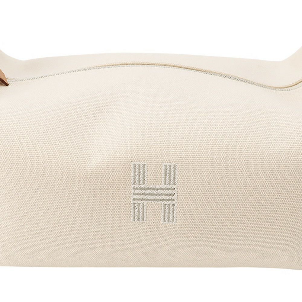 エルメス ポーチ ブリッド・ア・ブラックPM ベージュ/シルバー金具 キャンバス HERMES バッグ 小物入れ