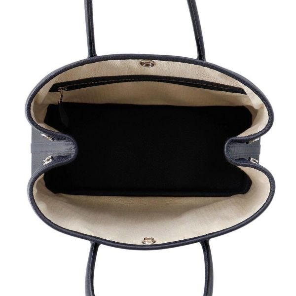 エルメス トートバッグ ガーデンパーティTPM ブルーニュイ/シルバー金具 ネゴンダ D刻印