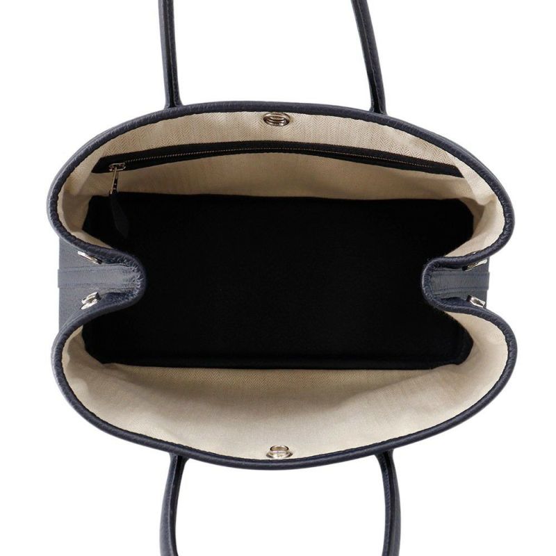 エルメス トートバッグ ガーデンパーティTPM ブルーニュイ/シルバー金具 ネゴンダ D刻印