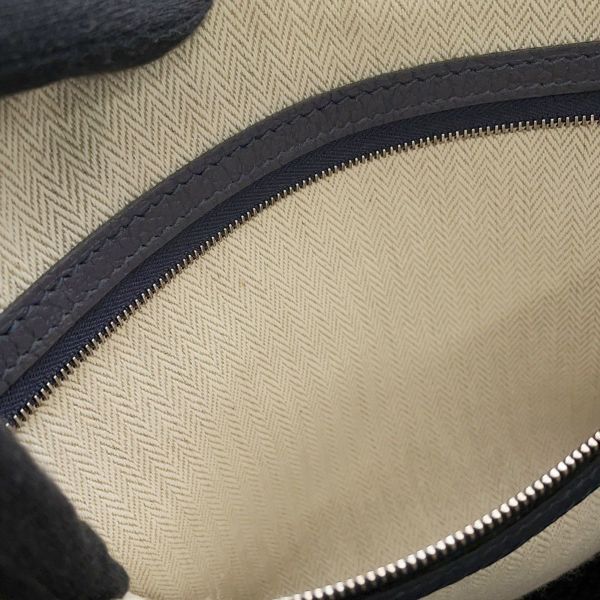 エルメス トートバッグ ガーデンパーティTPM ブルーニュイ/シルバー金具 ネゴンダ D刻印