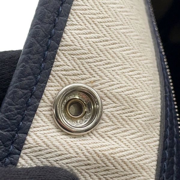 エルメス トートバッグ ガーデンパーティTPM ブルーニュイ/シルバー金具 ネゴンダ D刻印