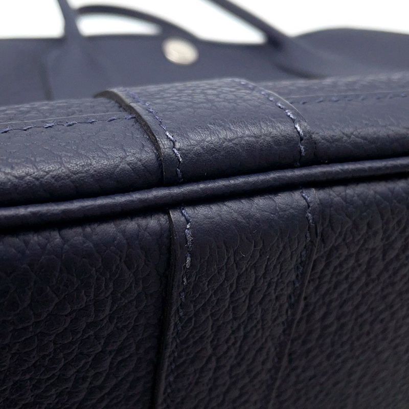 エルメス トートバッグ ガーデンパーティTPM ブルーニュイ/シルバー金具 ネゴンダ D刻印