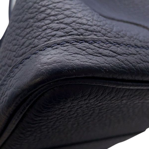 エルメス トートバッグ ガーデンパーティTPM ブルーニュイ/シルバー金具 ネゴンダ D刻印