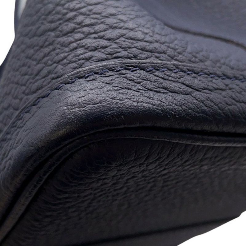 エルメス トートバッグ ガーデンパーティTPM ブルーニュイ/シルバー金具 ネゴンダ D刻印