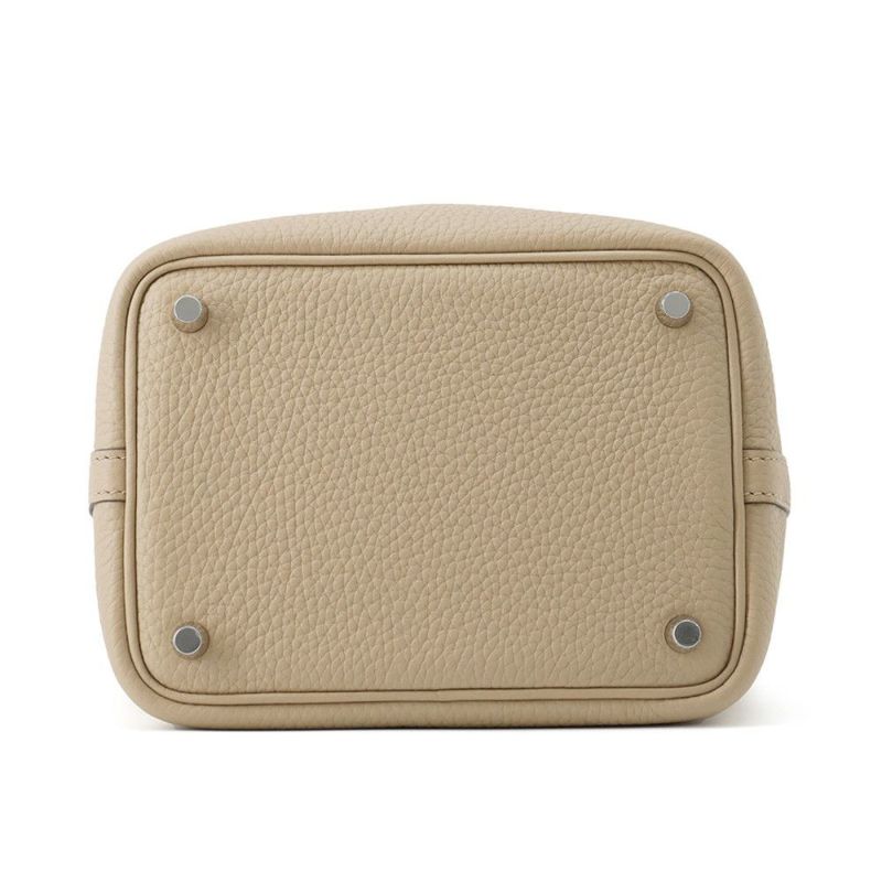 エルメス ハンドバッグ ピコタンロックPM ベージュマルファ/シルバー金具 トリヨンクレマンス K刻印