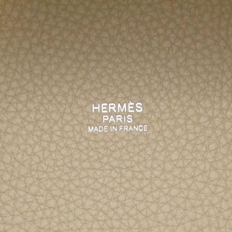 エルメス ハンドバッグ ピコタンロックPM ベージュマルファ/シルバー金具 トリヨンクレマンス K刻印