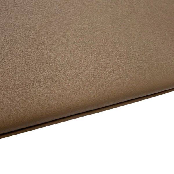 エルメス ハンドバッグ ポシェットケリー エトゥープ/シルバー金具 スイフト K刻印