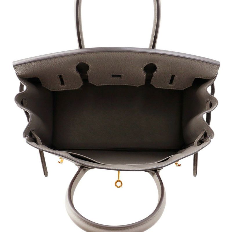 エルメス バーキン30 グリメイヤー/ピンクゴールド金具 トゴ U刻印 HERMES Birkin ハンドバッグ