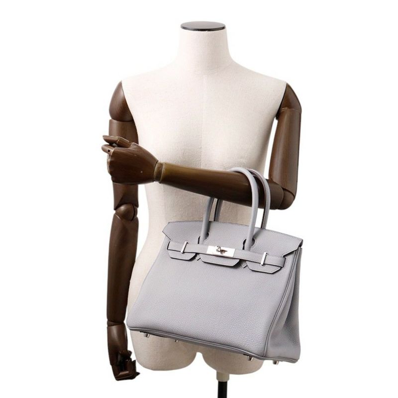 エルメス バーキン30 グリパンタン/シルバー金具 トゴ K刻印 HERMES Birkin ハンドバッグ