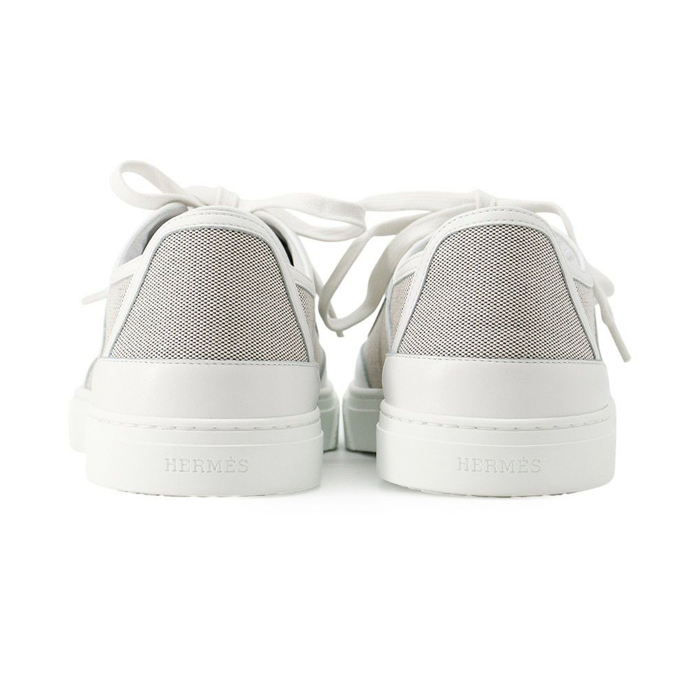 エルメス スニーカー ゲット キャンバス メンズサイズ40.5 HERMES 靴