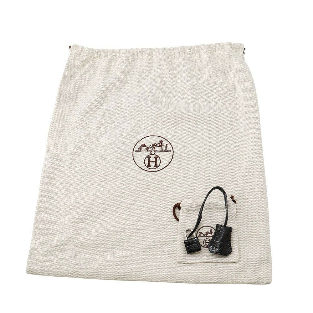 エルメス バーキン25 ブラック/シルバー金具  ニロティカスシャイン □M刻印 HERMES Birkin ハンドバッグ 黒