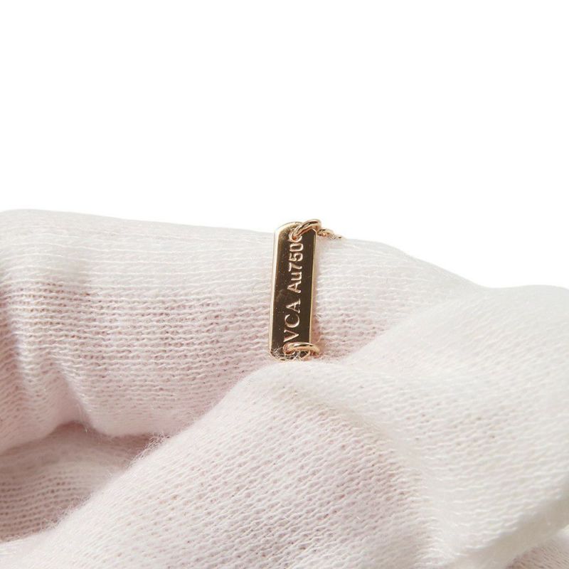 ヴァンクリ ネックレス ヴィンテージ アルハンブラ ペンダント ダイヤモンド 12P 計0.48ct K18PGピンクゴールド VCARP2R300