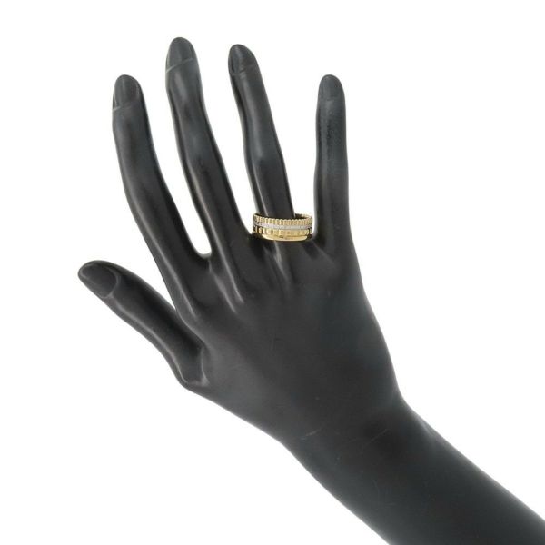 ブシュロン リング キャトル ラディアント ダイヤ スモール ダイヤモンド 33P 計約0.24ct K18YG リングサイズ57 JRG02487