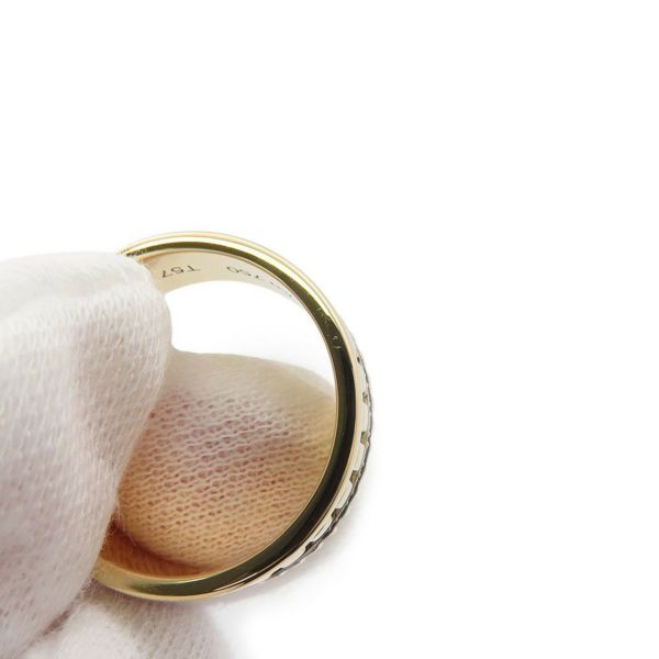 ブシュロン リング キャトル ラディアント ダイヤ スモール ダイヤモンド 33P 計約0.24ct K18YG リングサイズ57 JRG02487