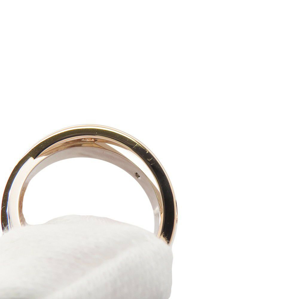 カルティエ リング ビーラブ LOVE ハーフ ダイヤ6P 計0.07ct K18PG/K18WG リングサイズ46 B4094300