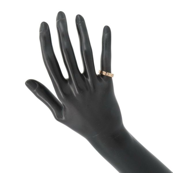 カルティエ リング LOVE リング SM スモールモデル ダイヤモンド 1P 0.02ct K18PG サイズ48 B4050700