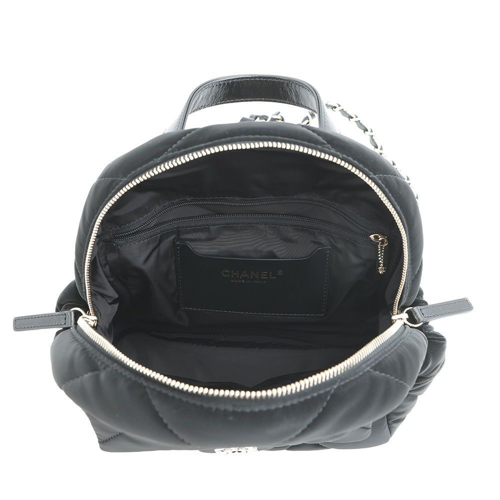 シャネル リュック マトラッセ ココマーク ベルベット エフェクト ナイロン AS5679 CHANEL バッグ バックパック 黒