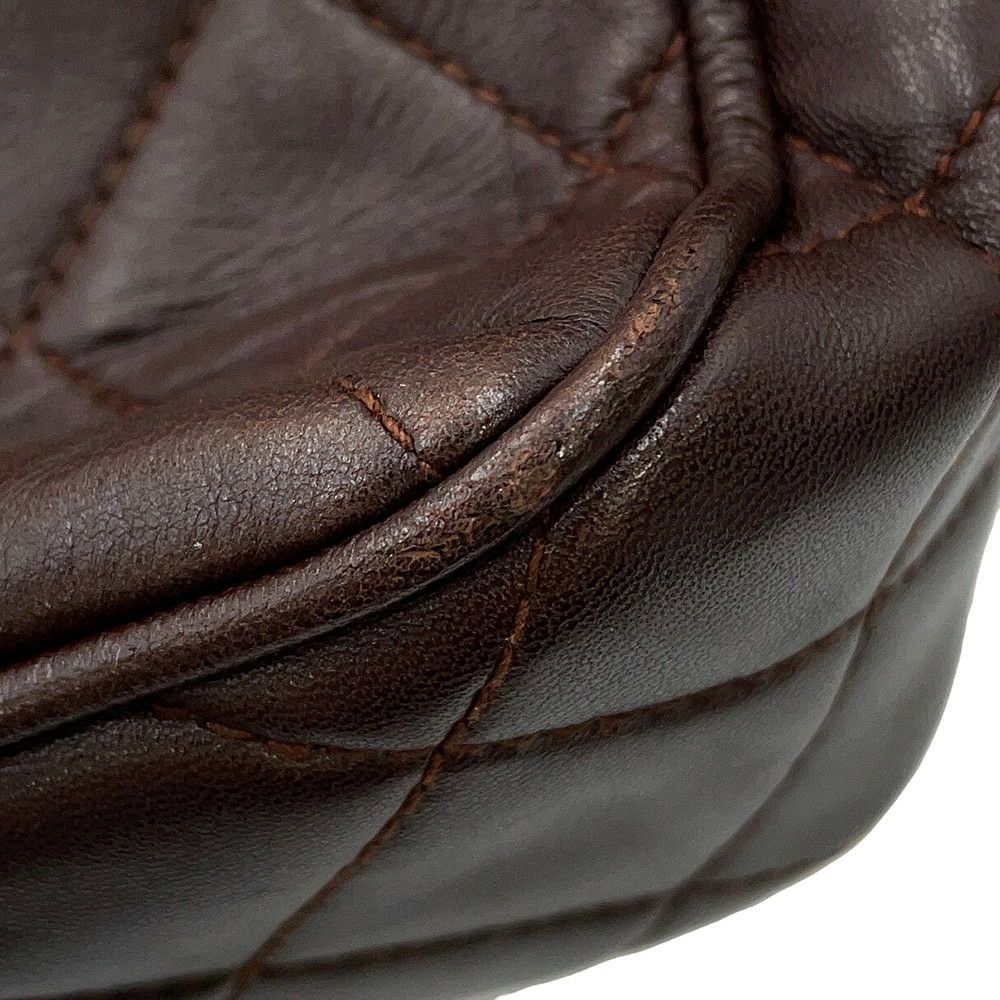 シャネル チェーンショルダーバッグ マトラッセ ココマーク タッセル ラムスキン CHANEL