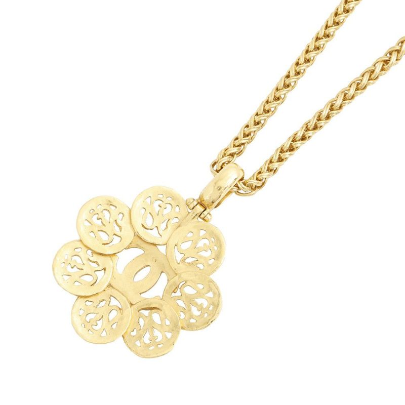 シャネル ネックレス ココマーク フラワーモチーフ メタル 95A CHANEL アクセサリー