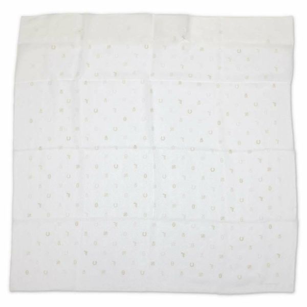 エルメス スカーフ カレ100 マルチチャーム Multicharms 刺繍 シルク HERMES 2024春夏 白