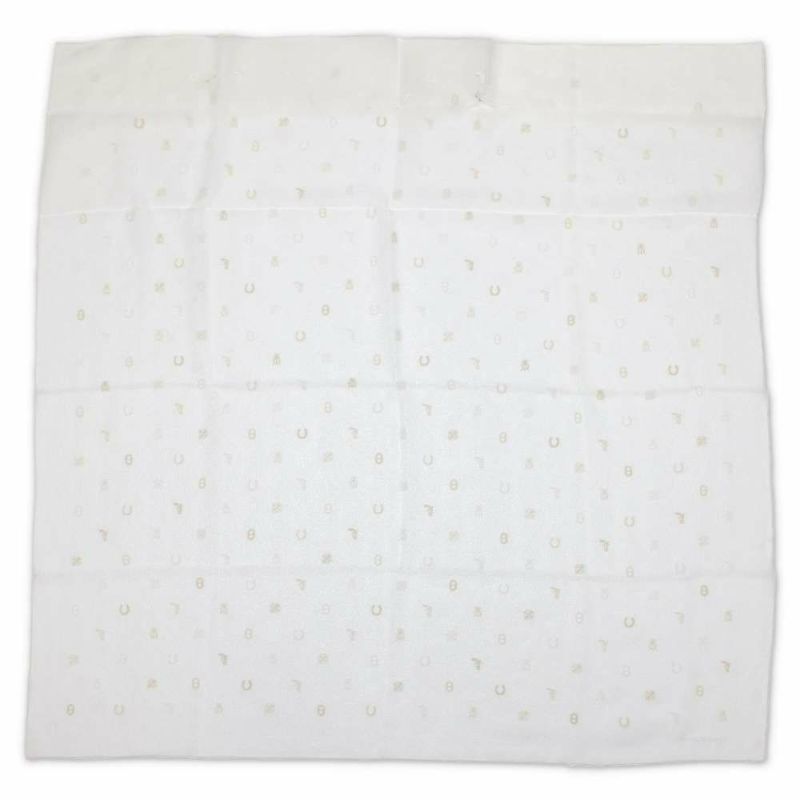 エルメス スカーフ カレ100 マルチチャーム Multicharms 刺繍 シルク HERMES 2024春夏 白