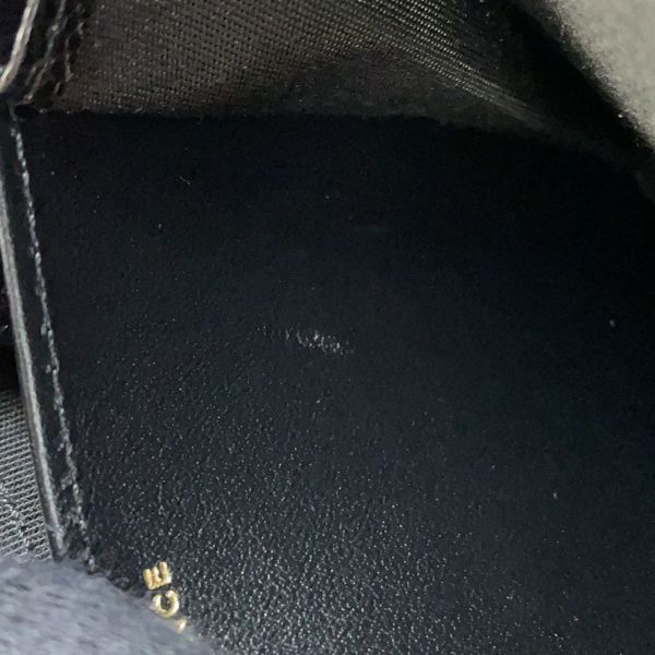 シャネル ミニチェーンウォレット カードケース マトラッセ キャビアスキン フェイクパール CHANEL 財布 黒