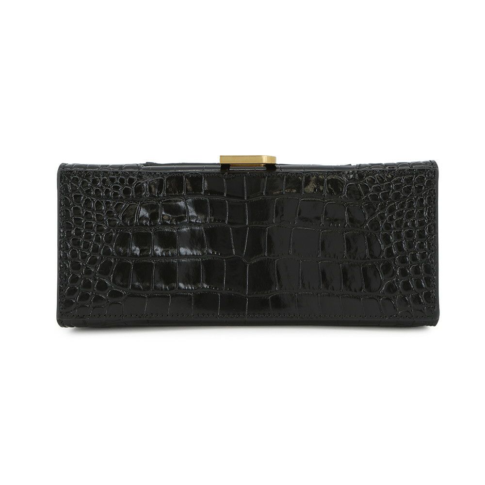 バレンシアガ ハンドバッグ アワーグラス Hourglass スモール レザー 593546 BALENCIAGA  2way 黒